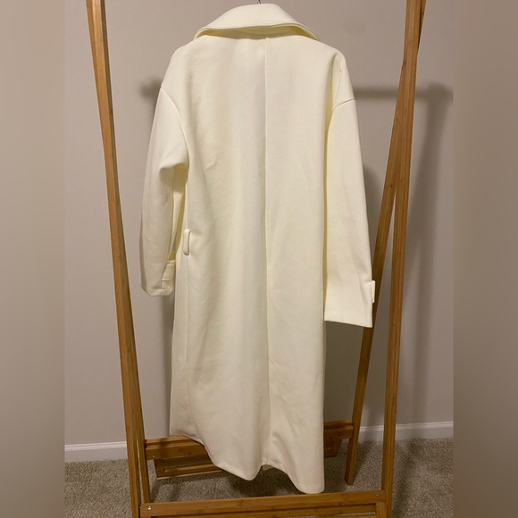 NWT Wool Look Longline Trench Coat - Picture 12 of 16